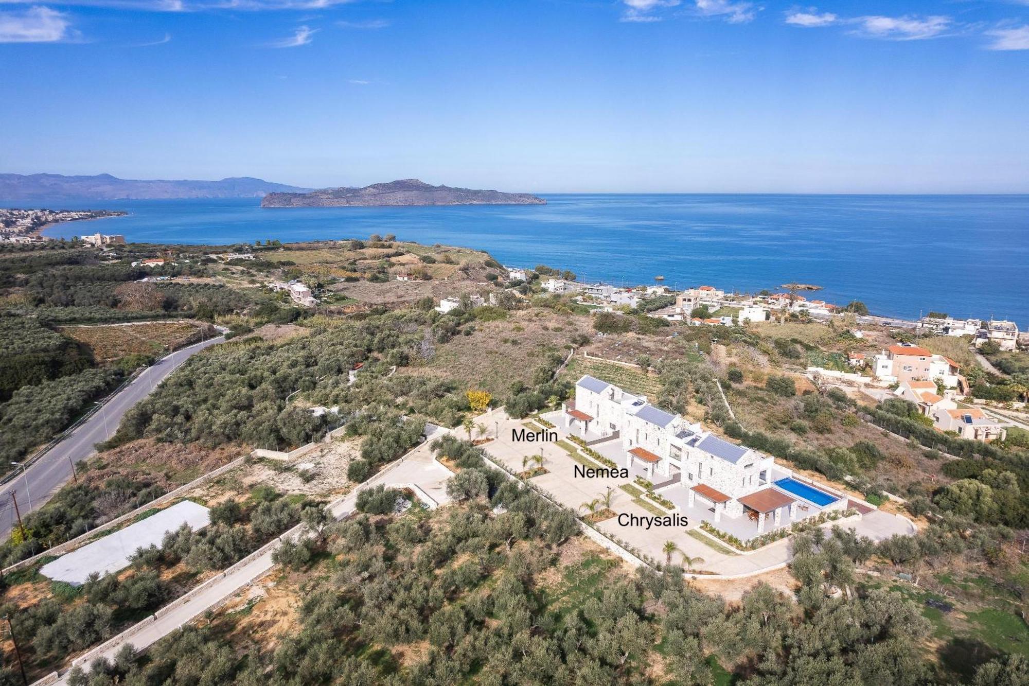 Oinolithos Luxury Villas Kalamaki Eksteriør bilde